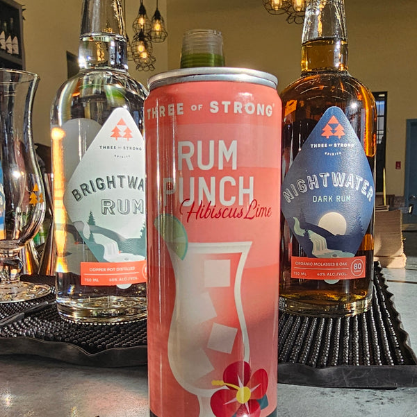 Three of Strong Hibiscus Lime Rum Punch