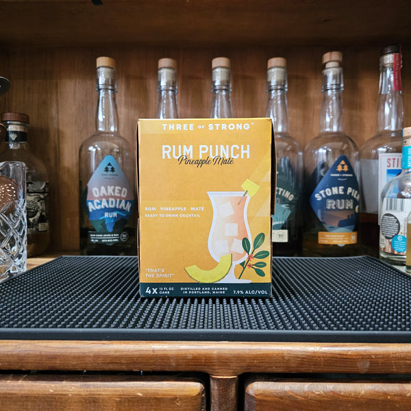 Three of Strong Pineapple Maté Rum Punch