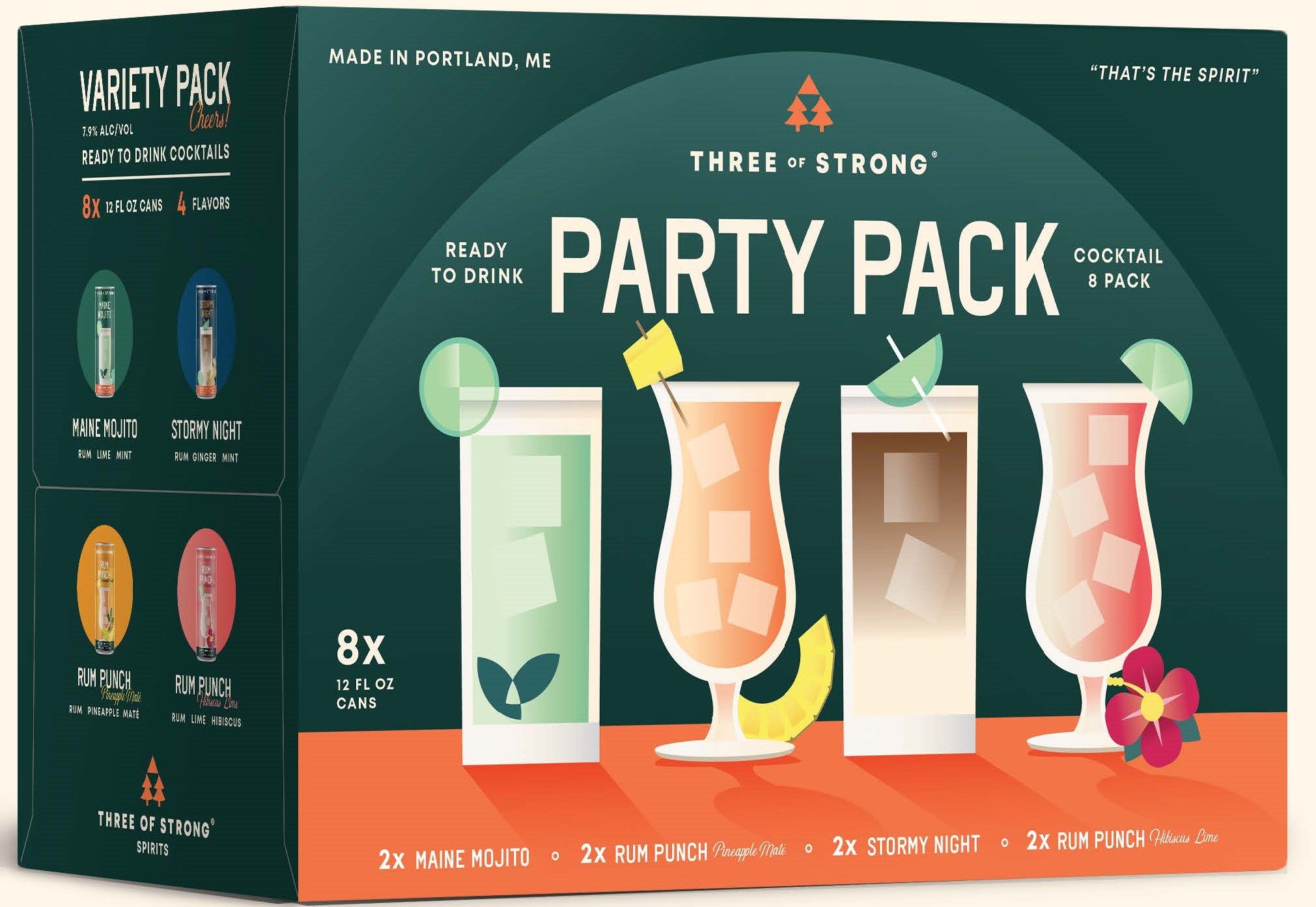 Three of Strong Party Pack – Three of Strong Spirits